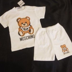 Moschino kid baby boy shorts set 3t new